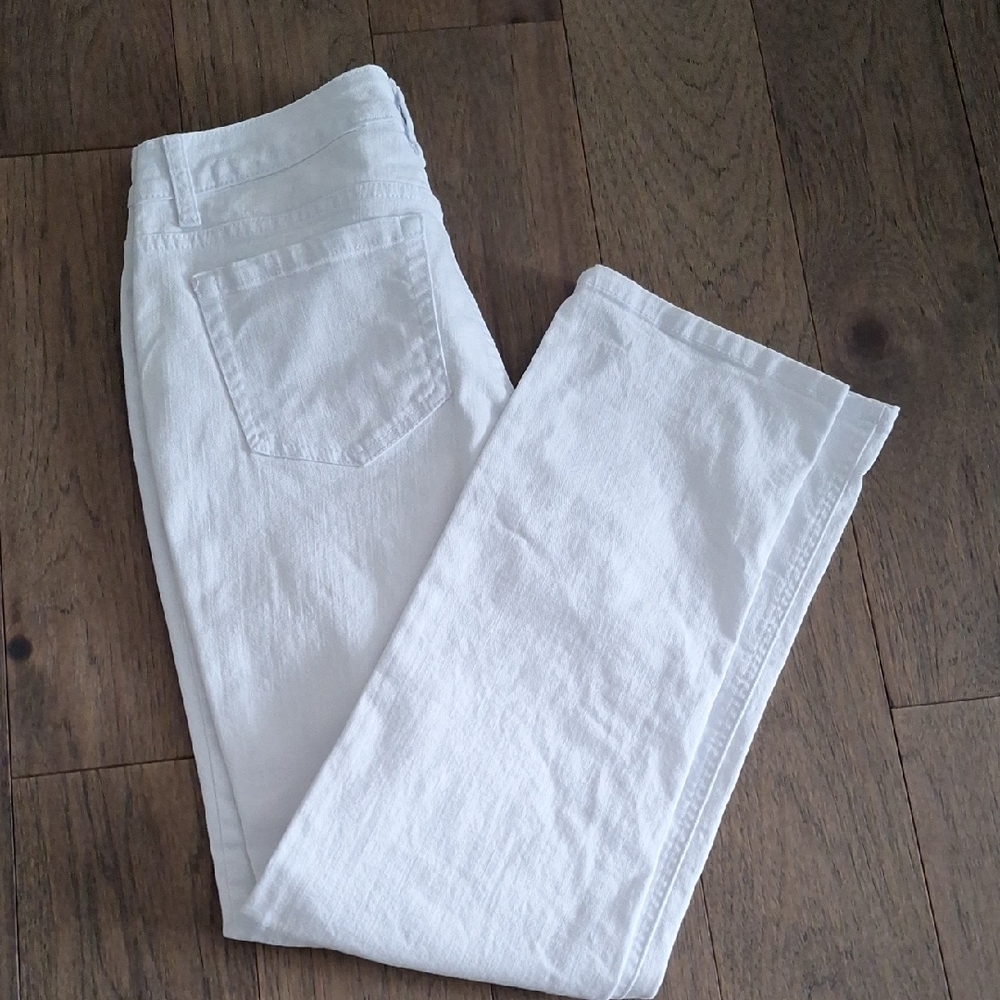 Jones New York White Straight Leg Jeans